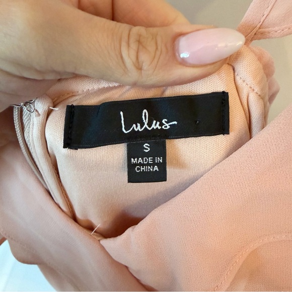 Lulu’s Adoring Glances Blush Ruffled Maxi Dress - Picture 5 of 7